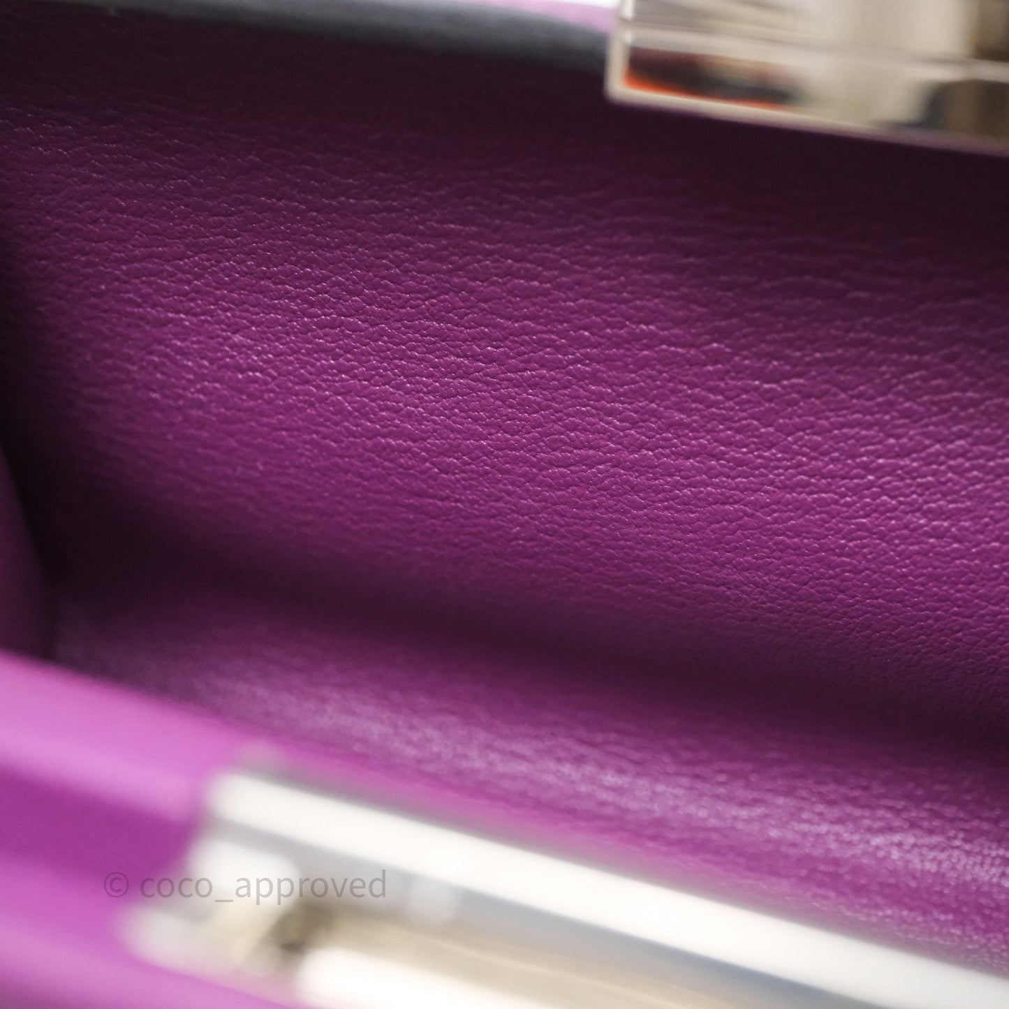 Hermes Clic H Bag Anemone P9 Veau Evercolor Palladium Hardware