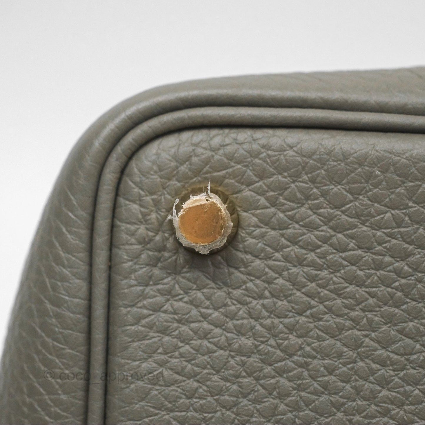 Hermès Picotin Lock 18 Gris Meyer 0L Clemence Gold Hardware