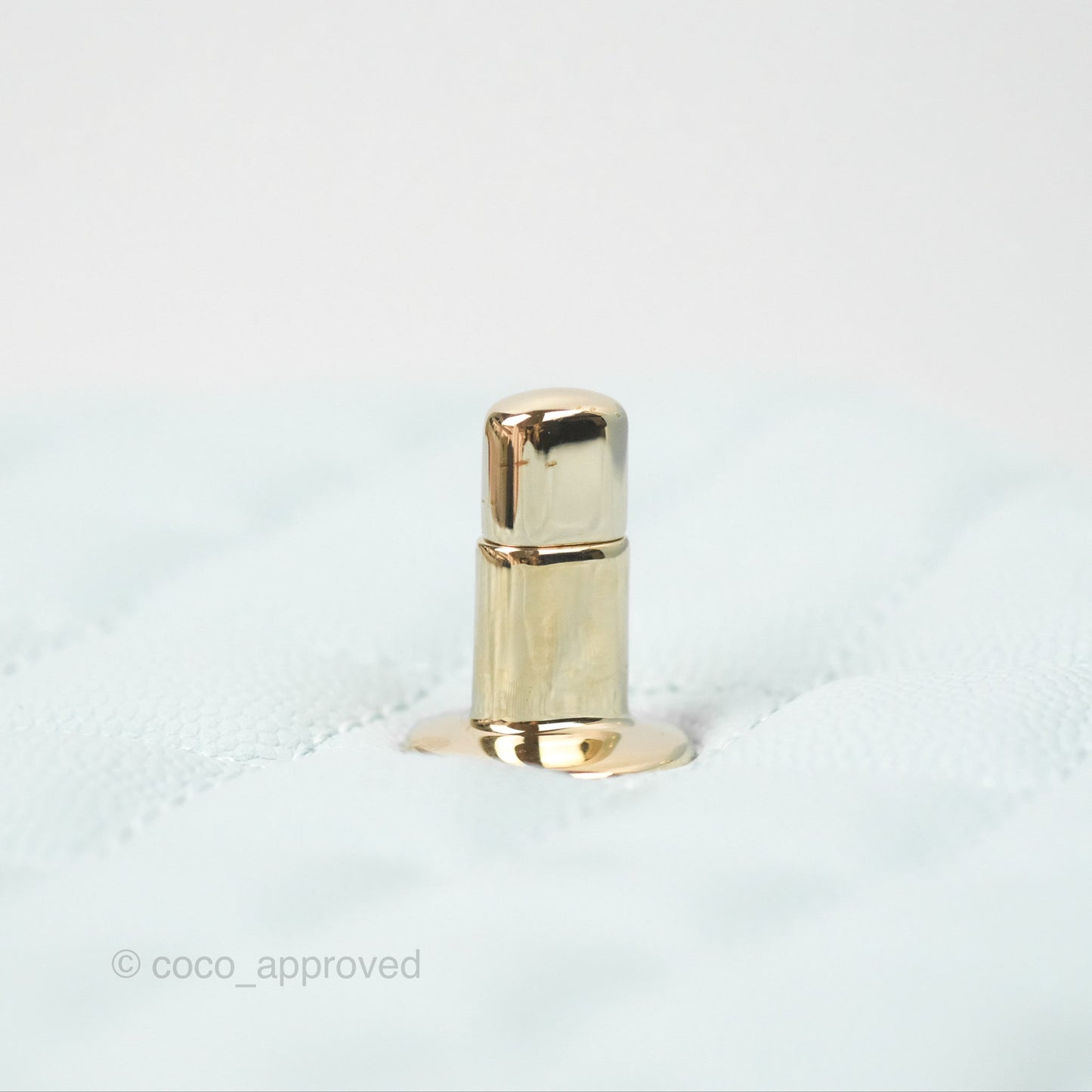 Chanel Small Coco Handle Quilted Light Baby Blue Caviar Gold Hardware