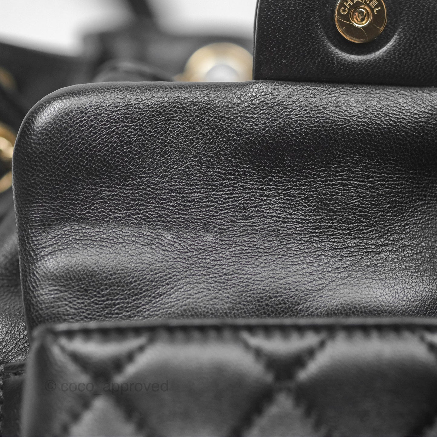 Chanel Quilted Small Duma Drawstring Backpack Black Lambskin