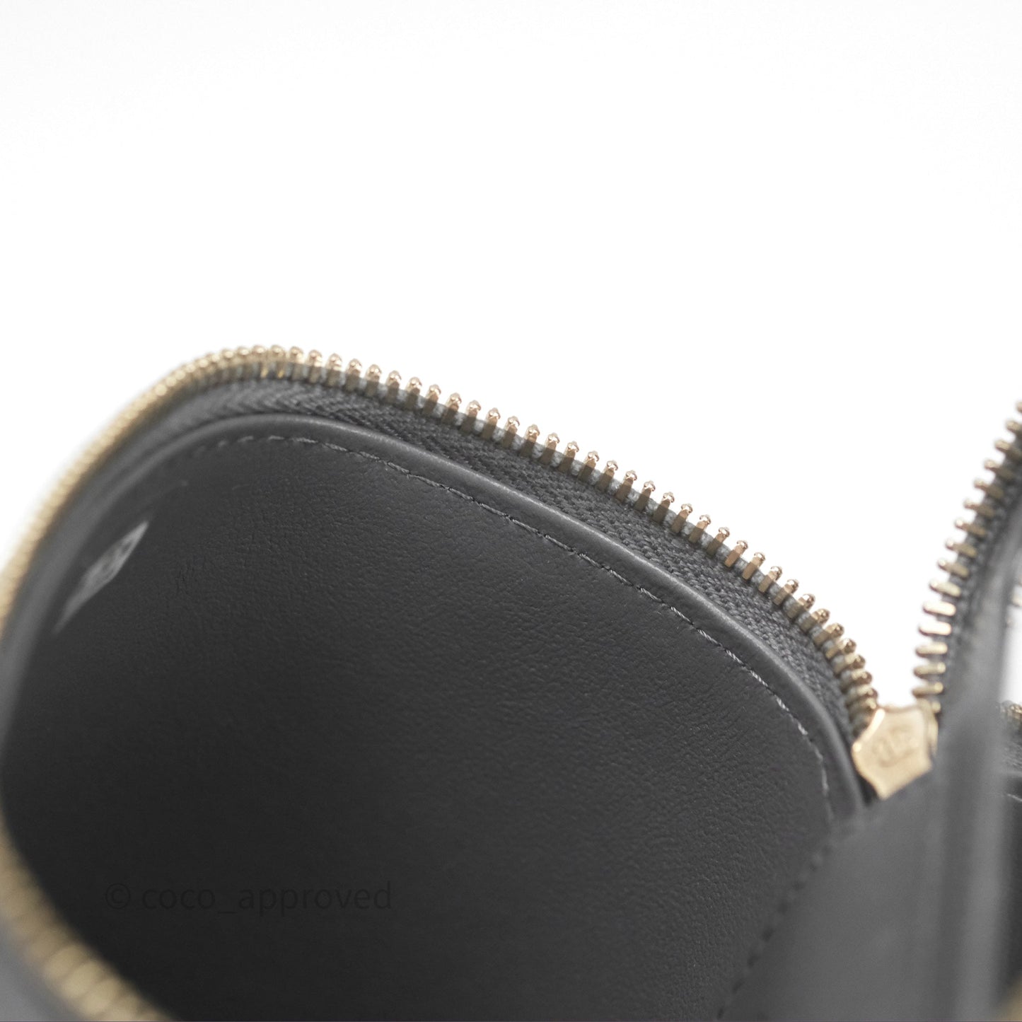 Chanel Mini Top Handle Vanity With Chain Grey Lambskin Gold Hardware
