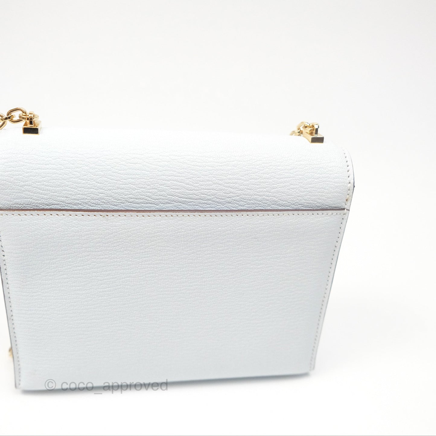 Hermes Mini Verrou Bleu Brume Chèvre Mysore Gold Hardware