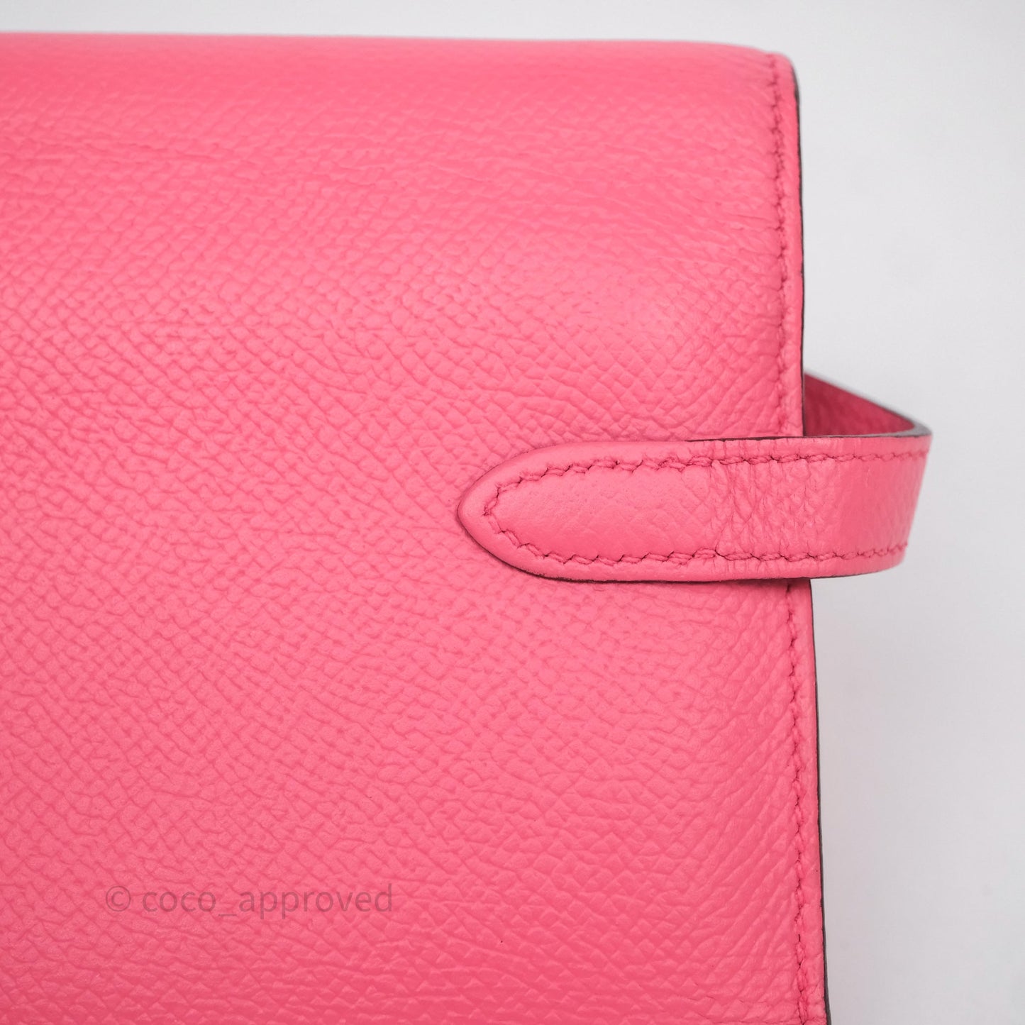 Hermès Kelly Depliant Medium Wallet Rose Epsom Gold Hardware