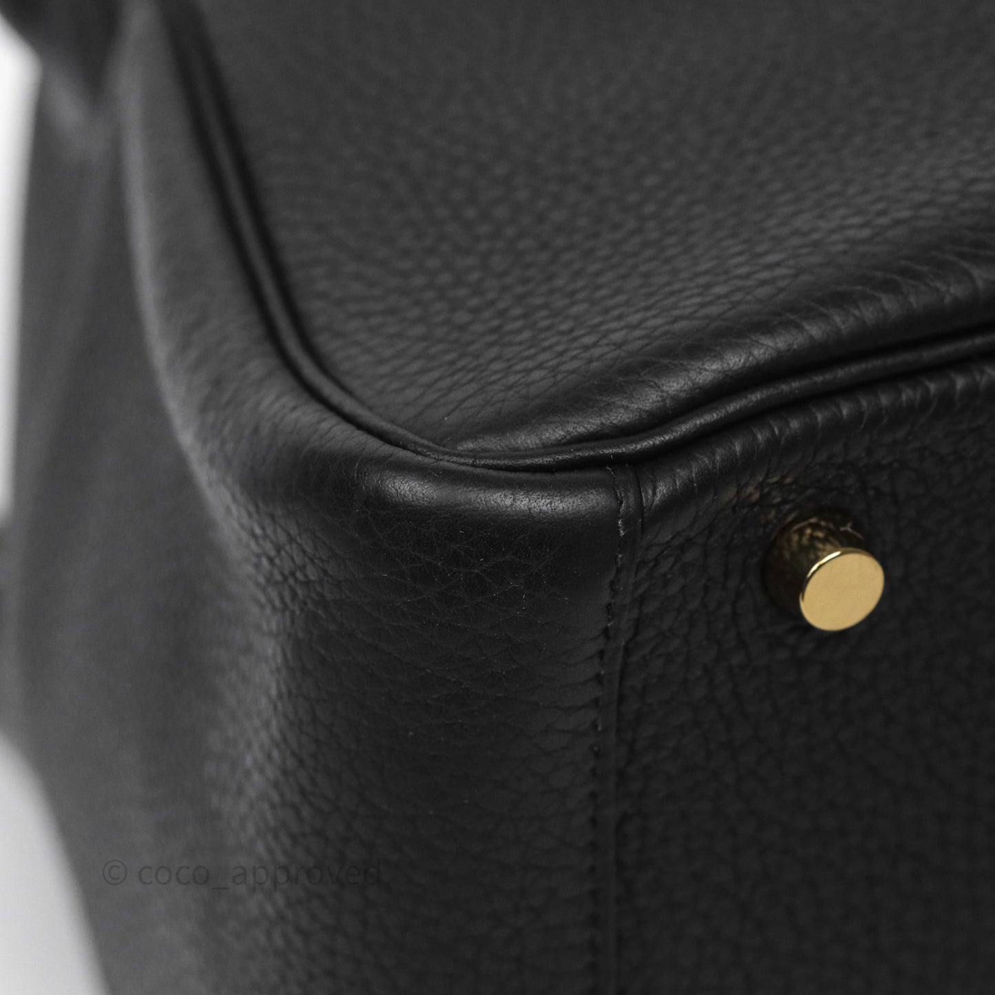 Hermès Lindy 30 Black Noir 89 Clemence Gold Hardware
