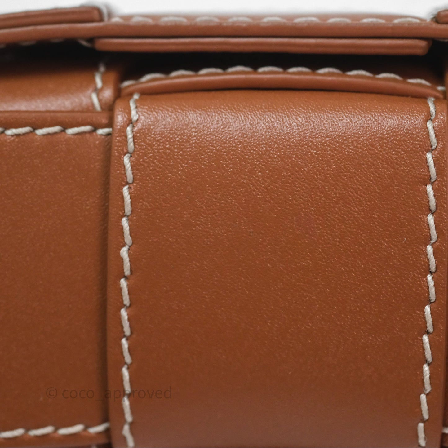 Bottega Veneta Cassette Belt Bag Intreccio Calfskin Wood/ Natural