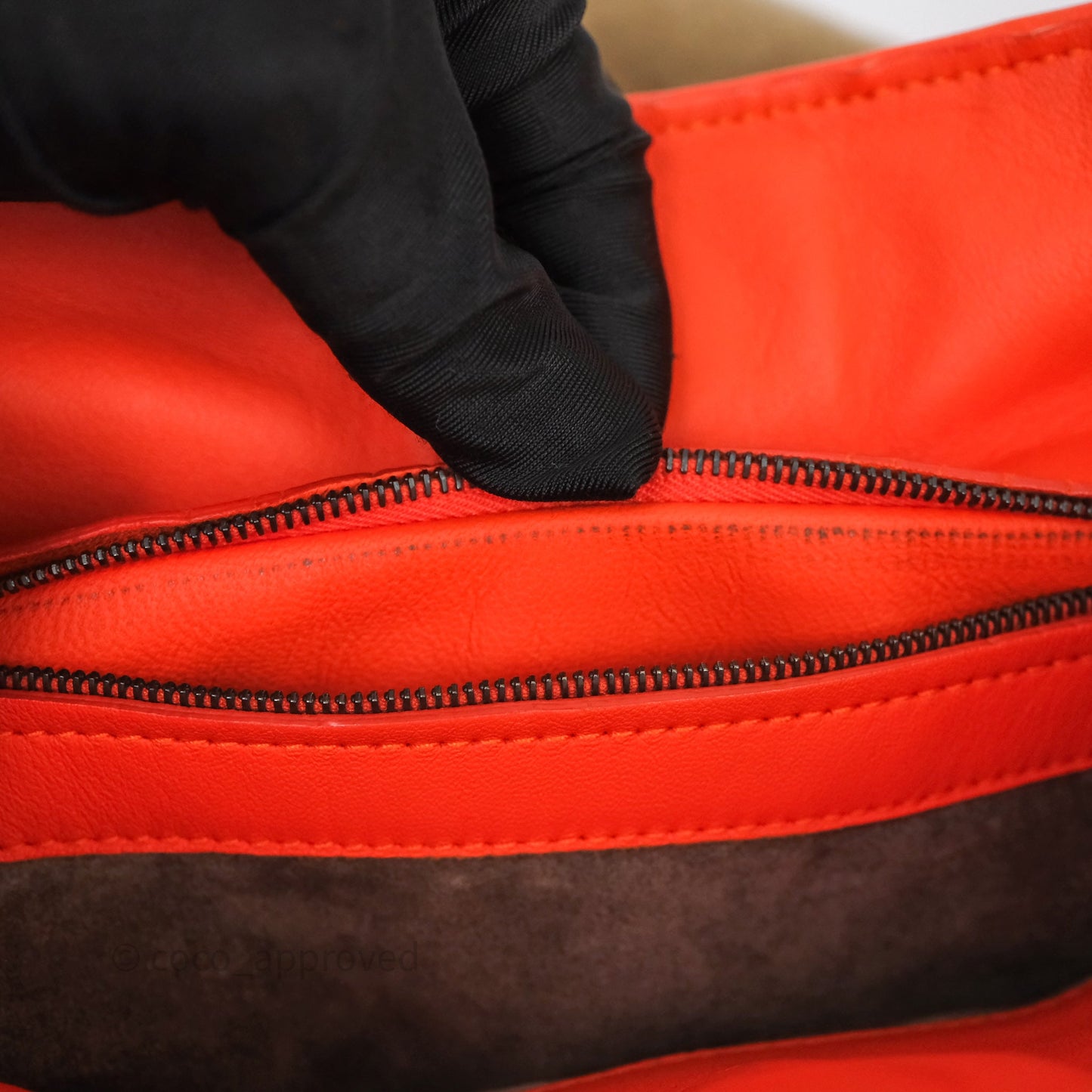 Bottega Veneta Nappa Intrecciato Parachute Tote Bag Orange