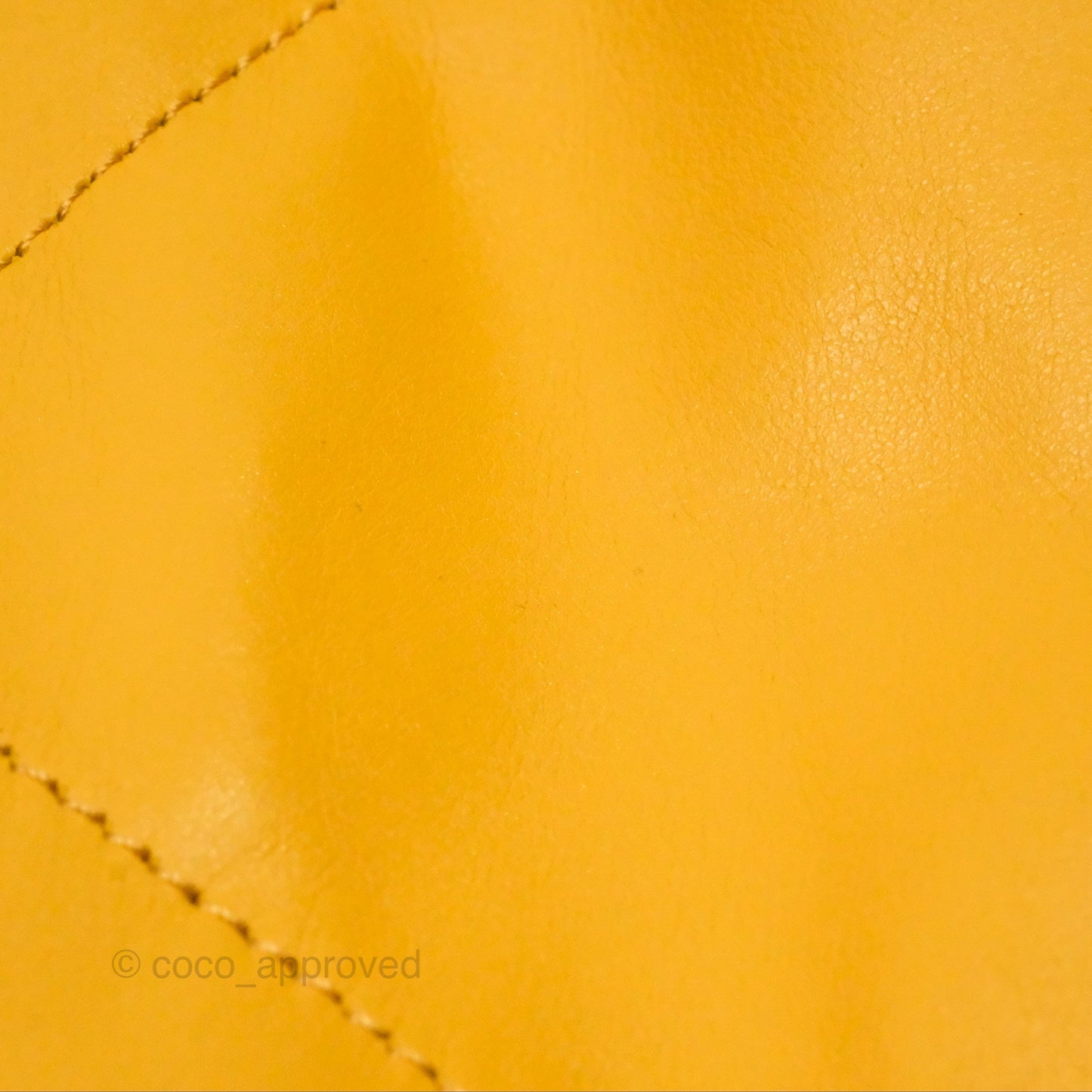 Chanel 22 Small Mustard Yellow Shiny Aged Calfskin Aged Gold Hardware