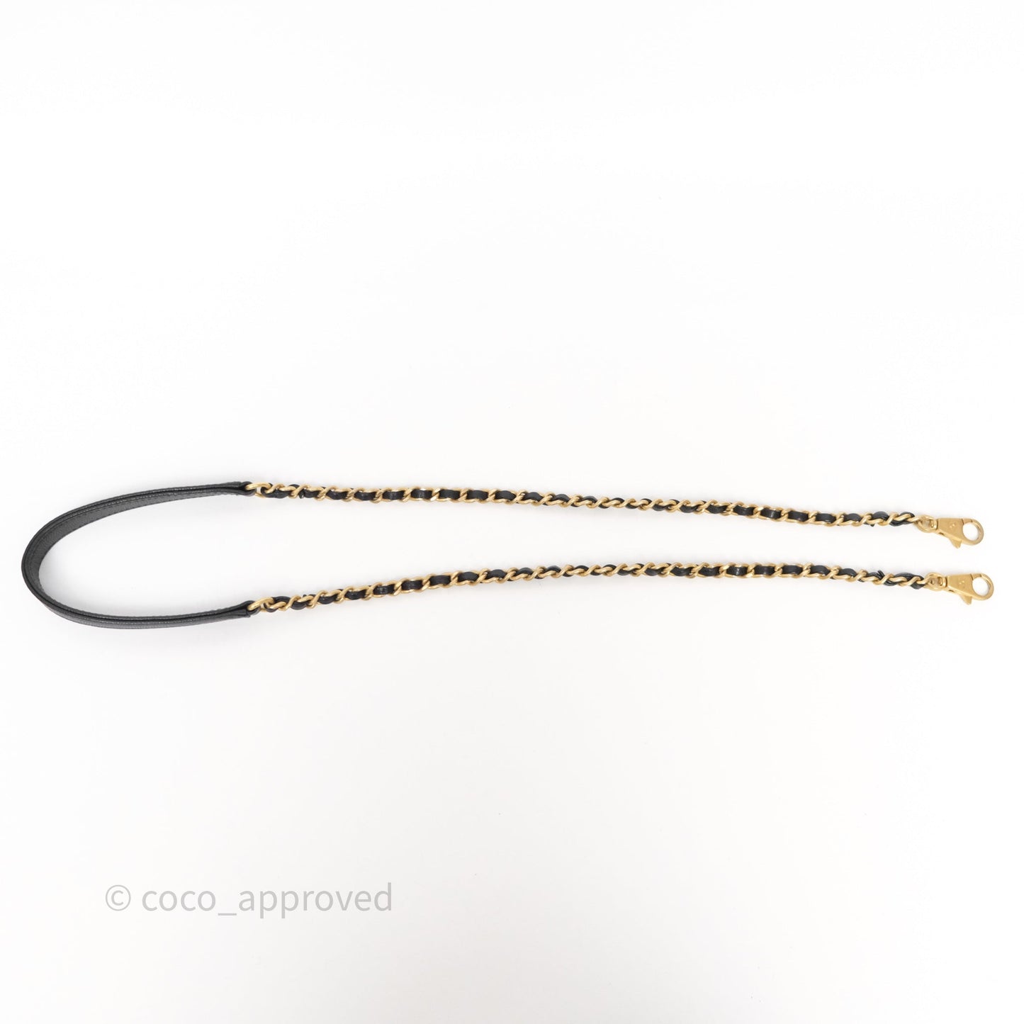 Chanel Small Coco Handle Black Caviar Aged Gold Hardware Braided Handle