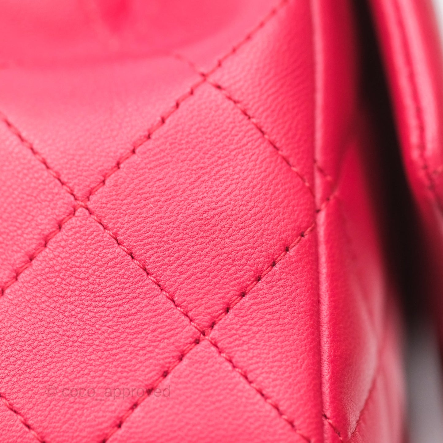 Chanel Quilted Mini Rectangular Flap Berry Red Lambskin Gold Hardware