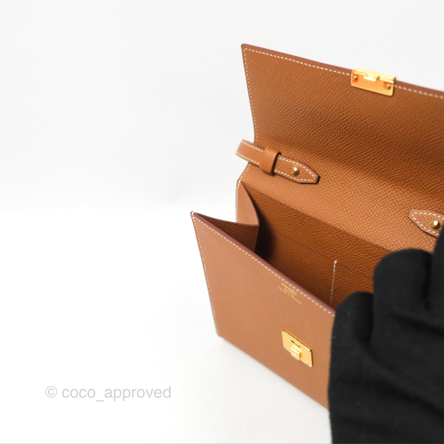 Hermès Clic 16 Wallet On Chain Gold Epsom Gold Hardware