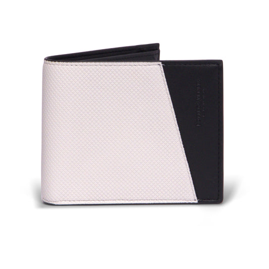 Luxury Bottega Veneta Logo Embossed Two Tone Bi-Fold Wallet