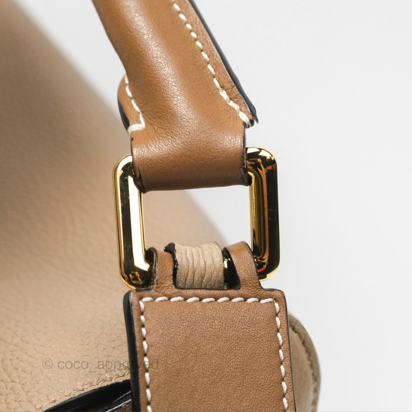 Loewe Small Puzzle Bag Sand Mink Grained Calfskin