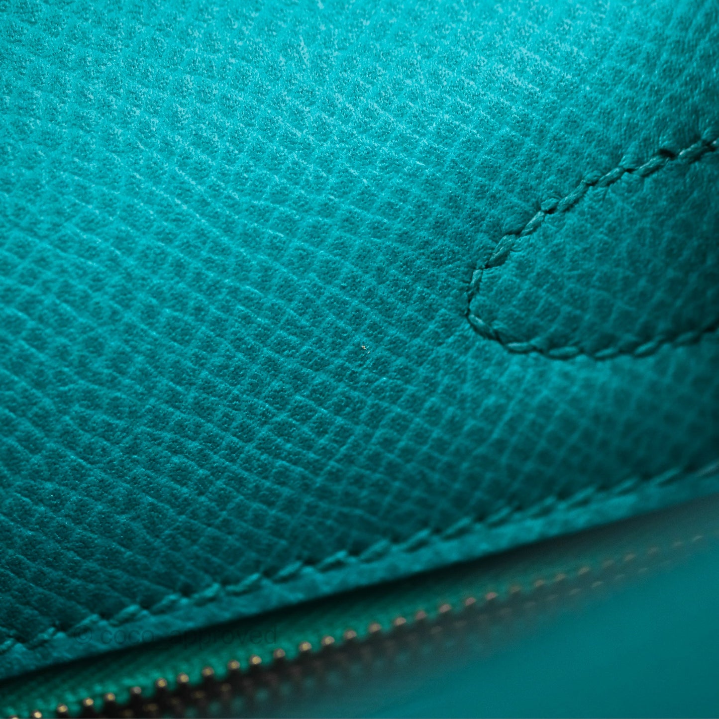 Hermès Sellier Kelly 25 Bleu Paon 7F Epsom Gold Hardware