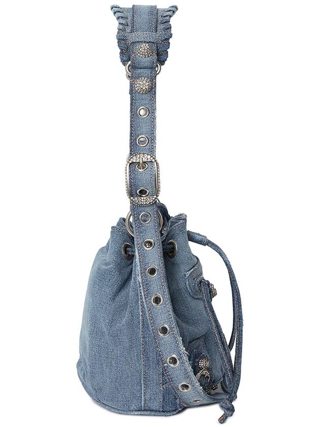 Luxury Balenciaga Le Cagole XS Bucket Bag Blue