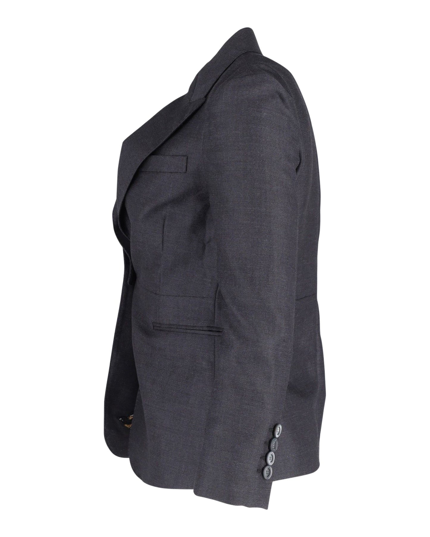 Luxury Gucci Trending 2025 Single-Breasted Blazer in Grey Wool