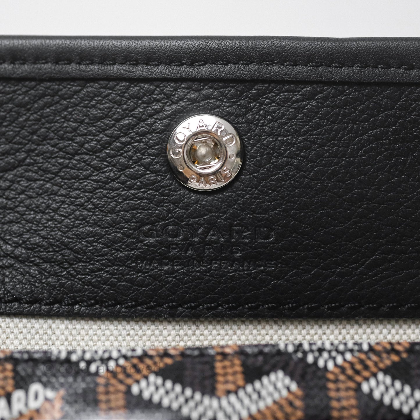 Goyard Anjou Mini Bag Goyardine Canvas Black