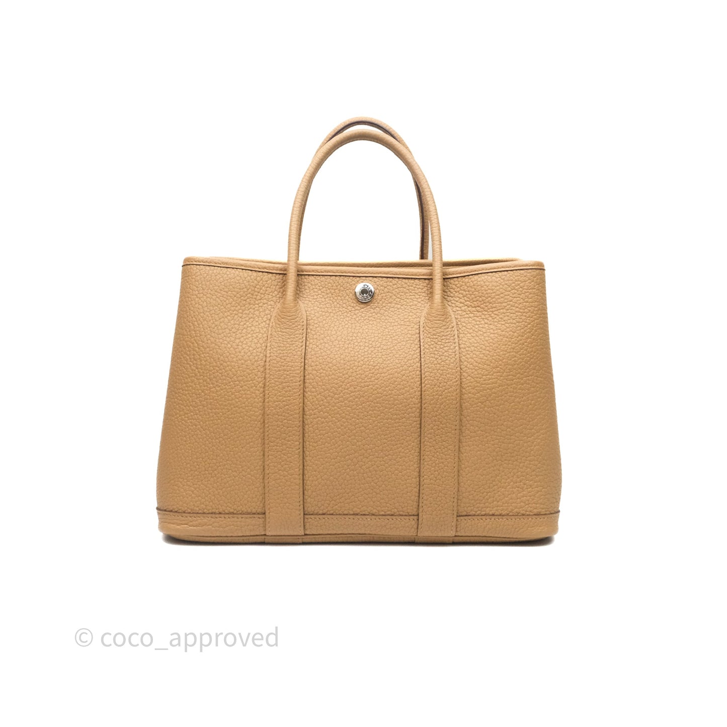 Hermès Garden Party 30 Biscuit 48 Negonda Palladium Hardware