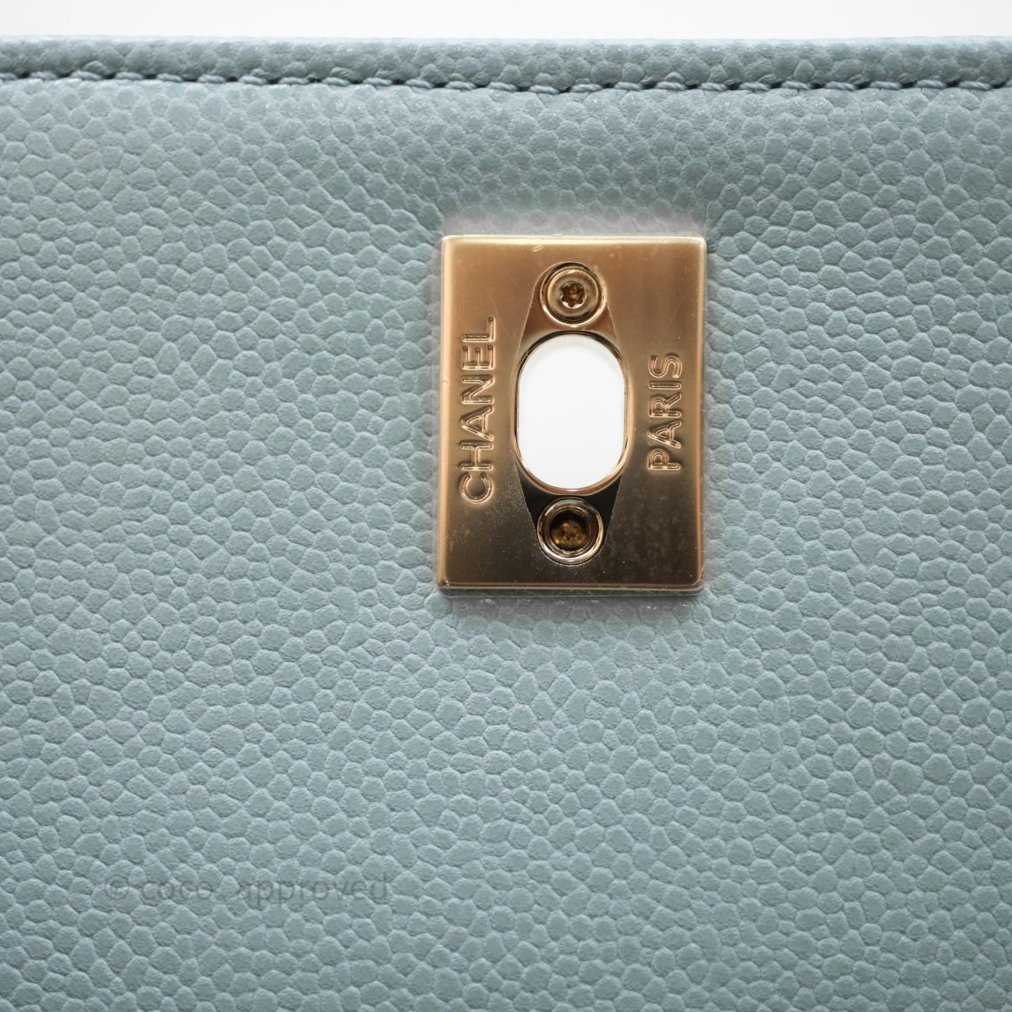 Chanel Quilted Medium Business Affinity Flap Blue Caviar Gold Hardware