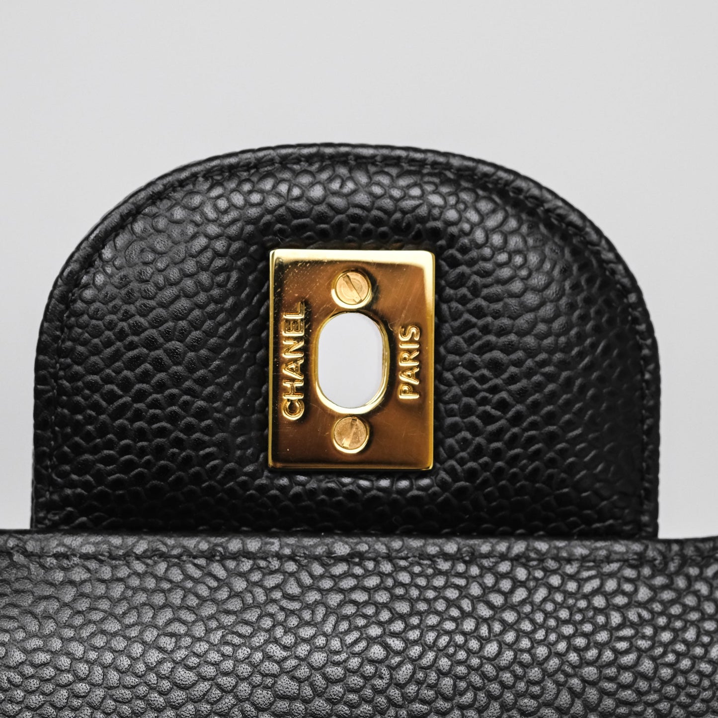 Chanel Jumbo Double Flap Black Caviar Gold Hardware⁣⁣
