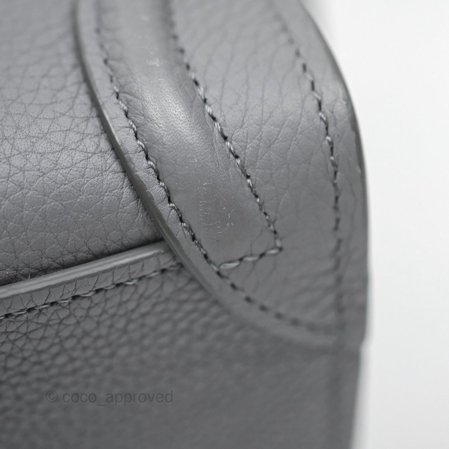 Celine Nano Luggage Bag Grey Drummed Calfskin