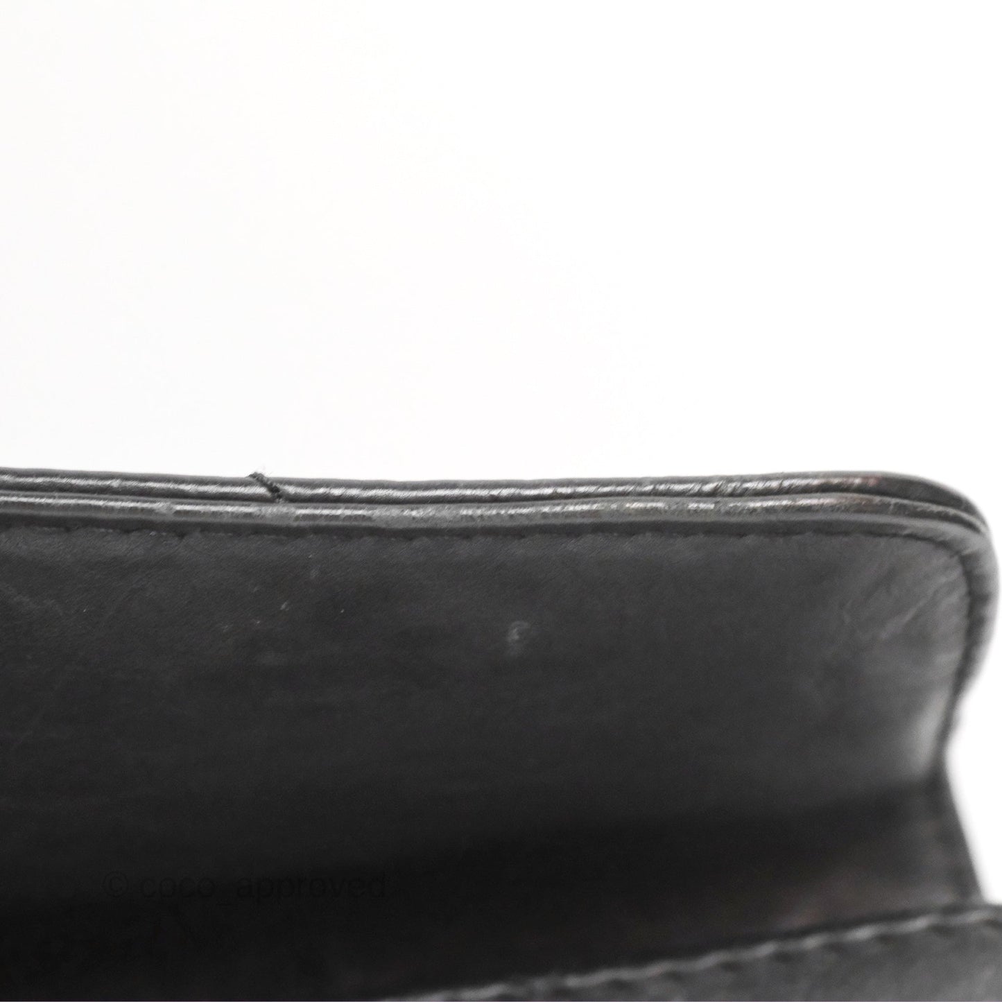 Chanel Large Hamptons Shopping Tote Black Washed Calfskin
