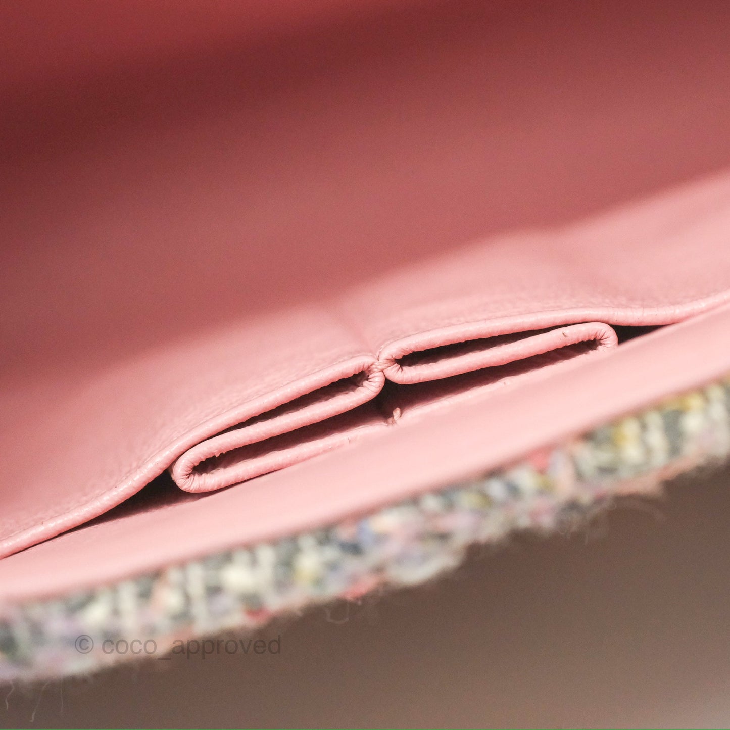 Chanel Small CC Filigree Flap Pink Tweed