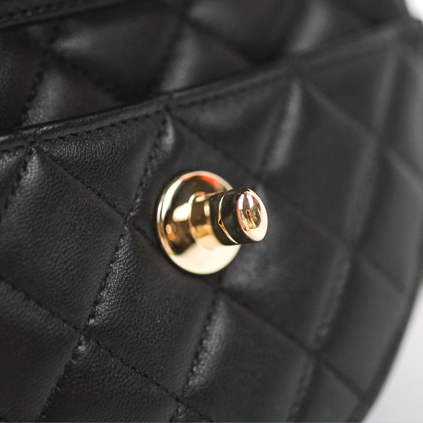 Chanel Small Heart Bag Black Lambskin Gold Hardware 22S