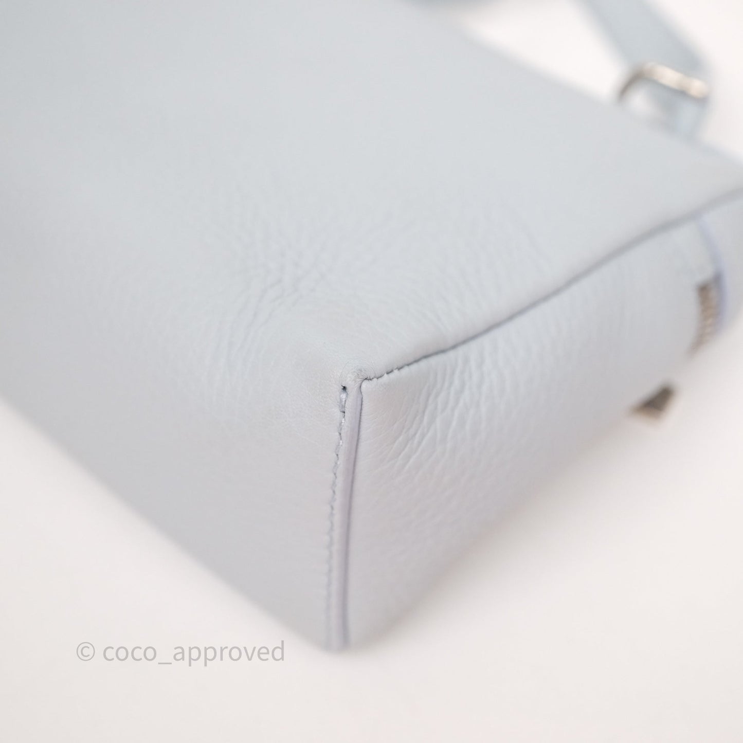 Loro Piana Extra Pocket L19 Light Blue Grained Calfskin