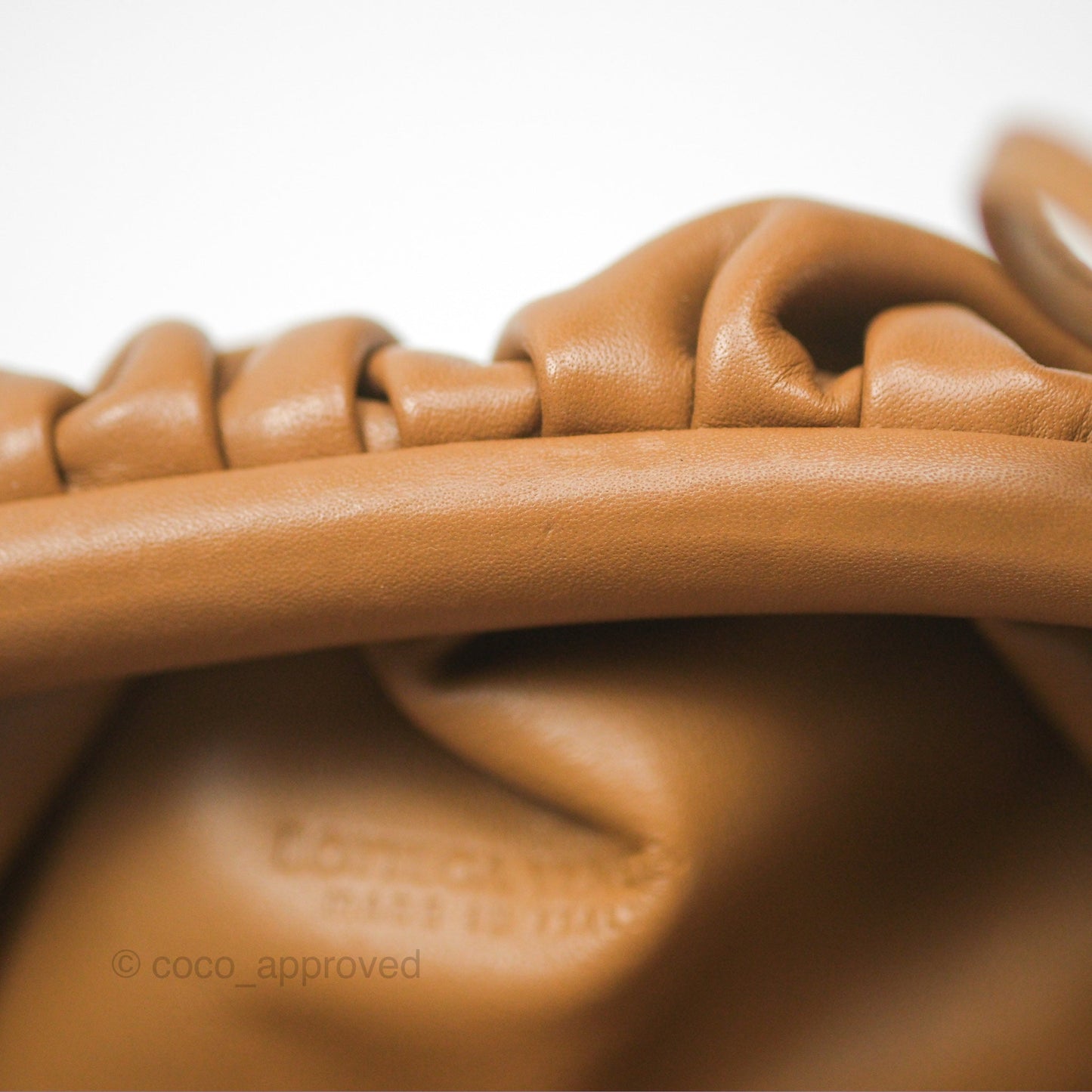 Bottega Veneta The Mini Pouch Camel Butter Calfskin