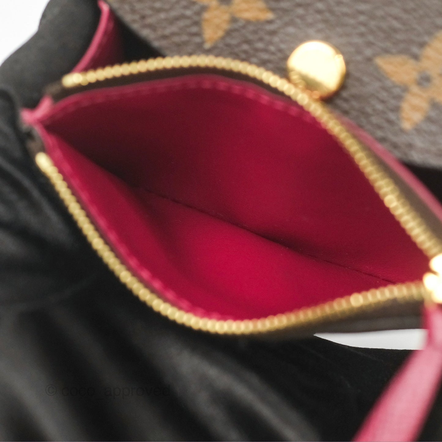 Louis Vuitton Rosalie Coin Purse Monogram Fuchsia Pink