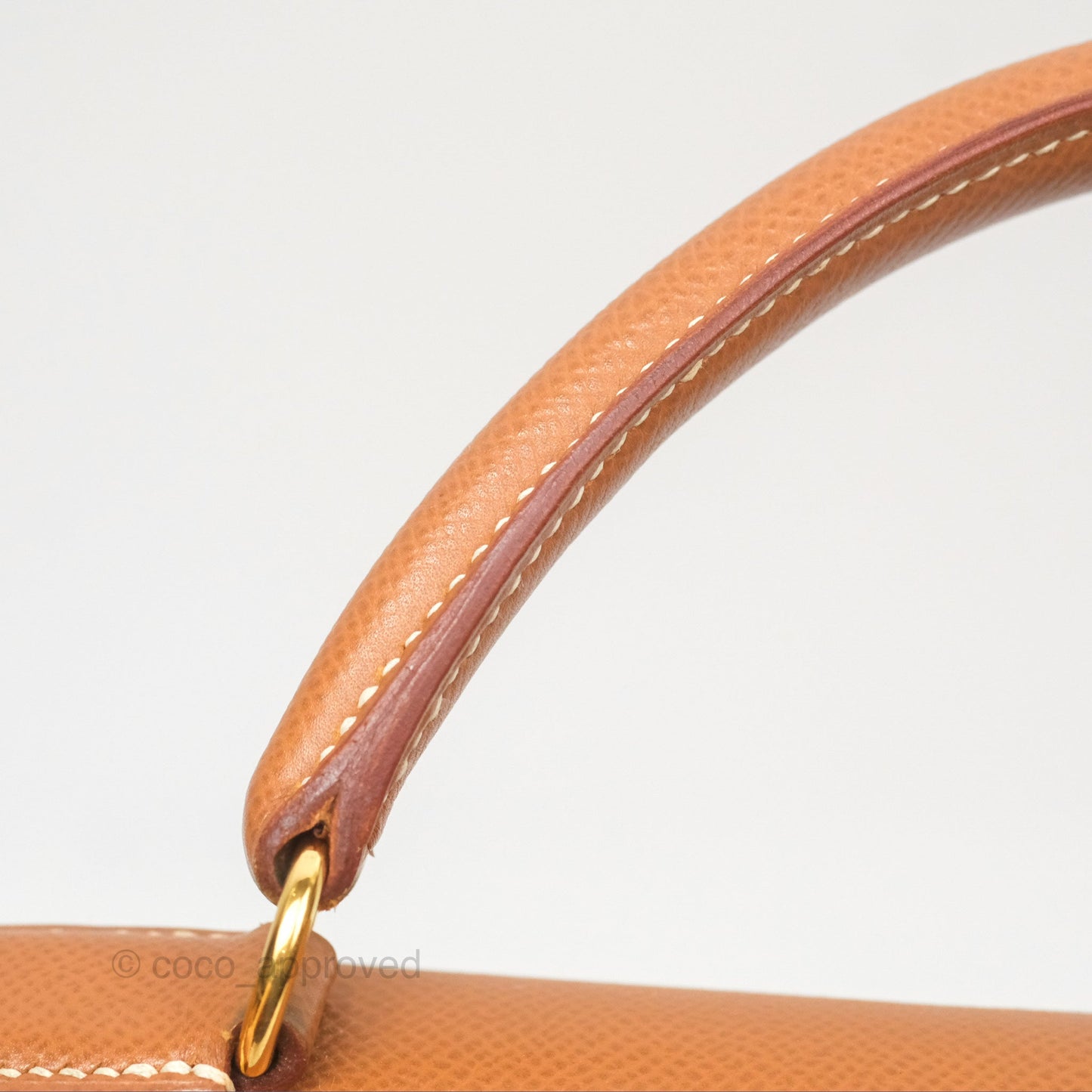 Hermès Kelly 32 Sellier Gold Epsom Gold Hardware
