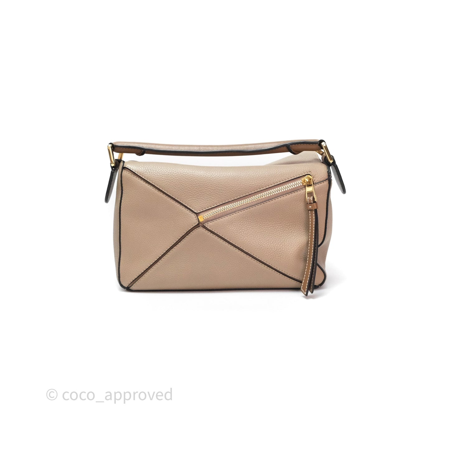 Loewe Small Puzzle Bag Sand Mink Grained Calfskin
