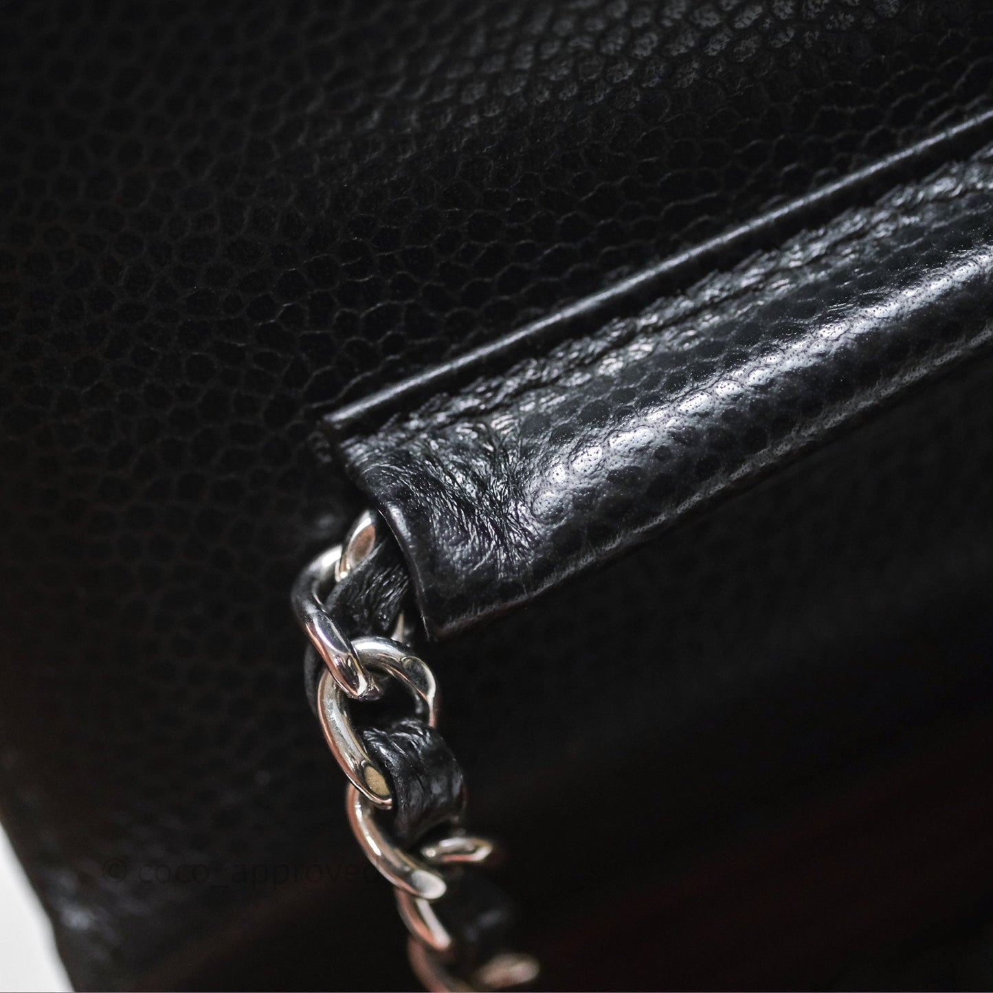 Chanel Quilted WOC Black Caviar Silver Hardware