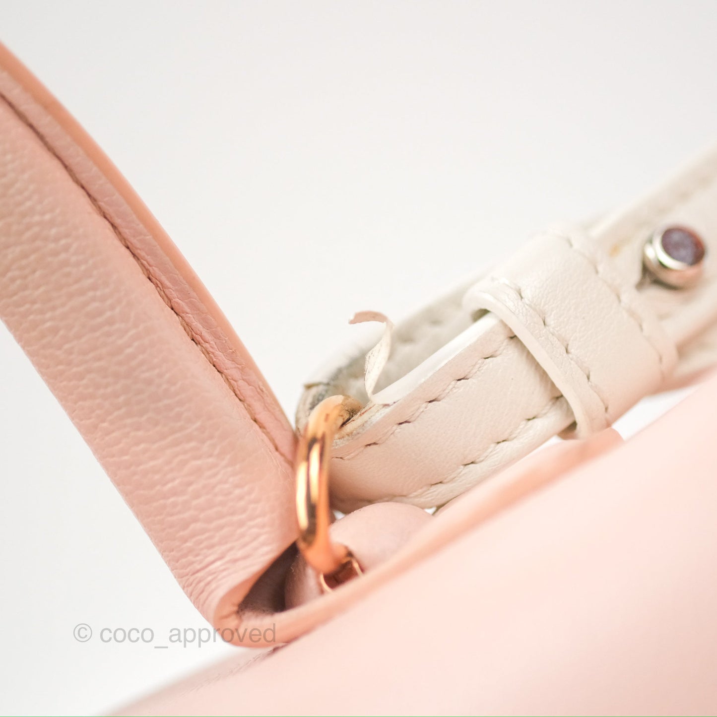 Delvaux Brillant East West Top Handle Bag Nude Pink Rose Gold Hardware