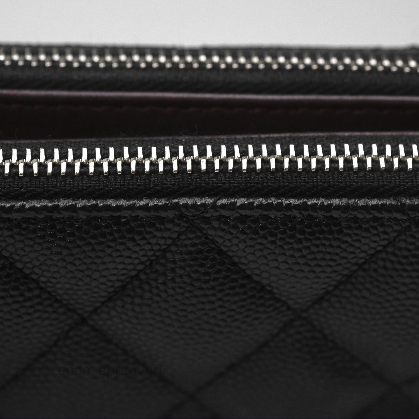 Chanel Clutch with Chain Black Caviar Silver Hardware