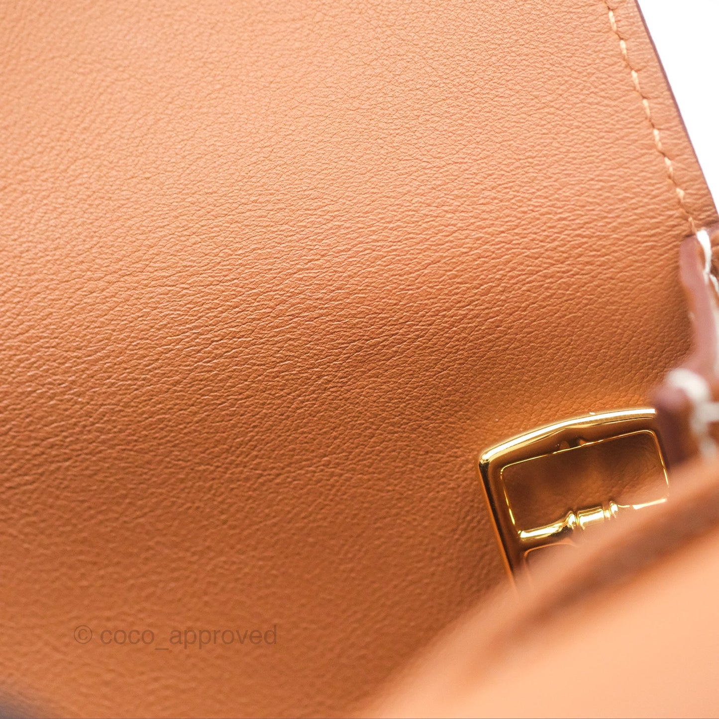 Hermès Halzan 25 Gold Clemence Gold Hardware