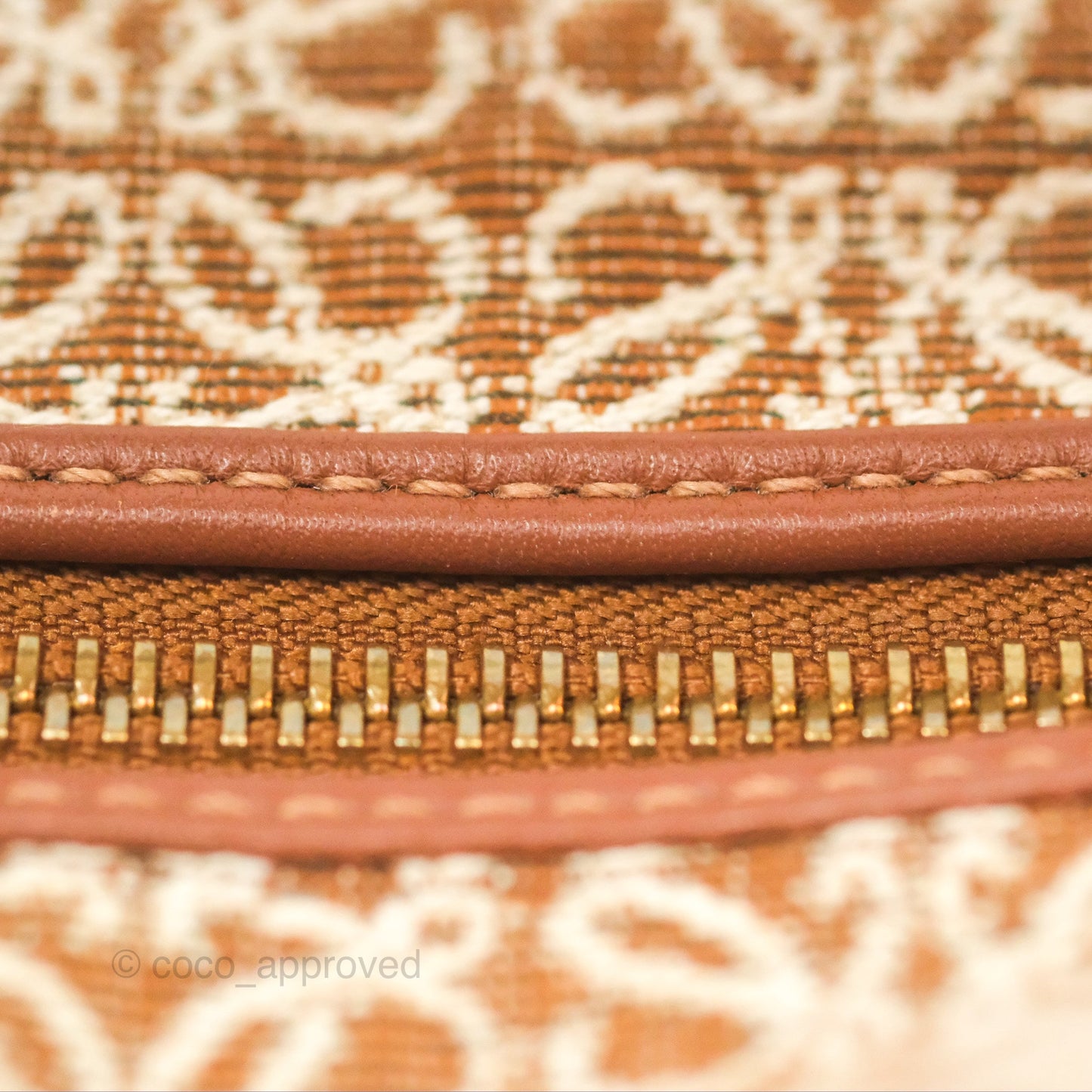 Loewe Small Cubi bag in Anagram Jacquard & Calfskin Tan Pecan
