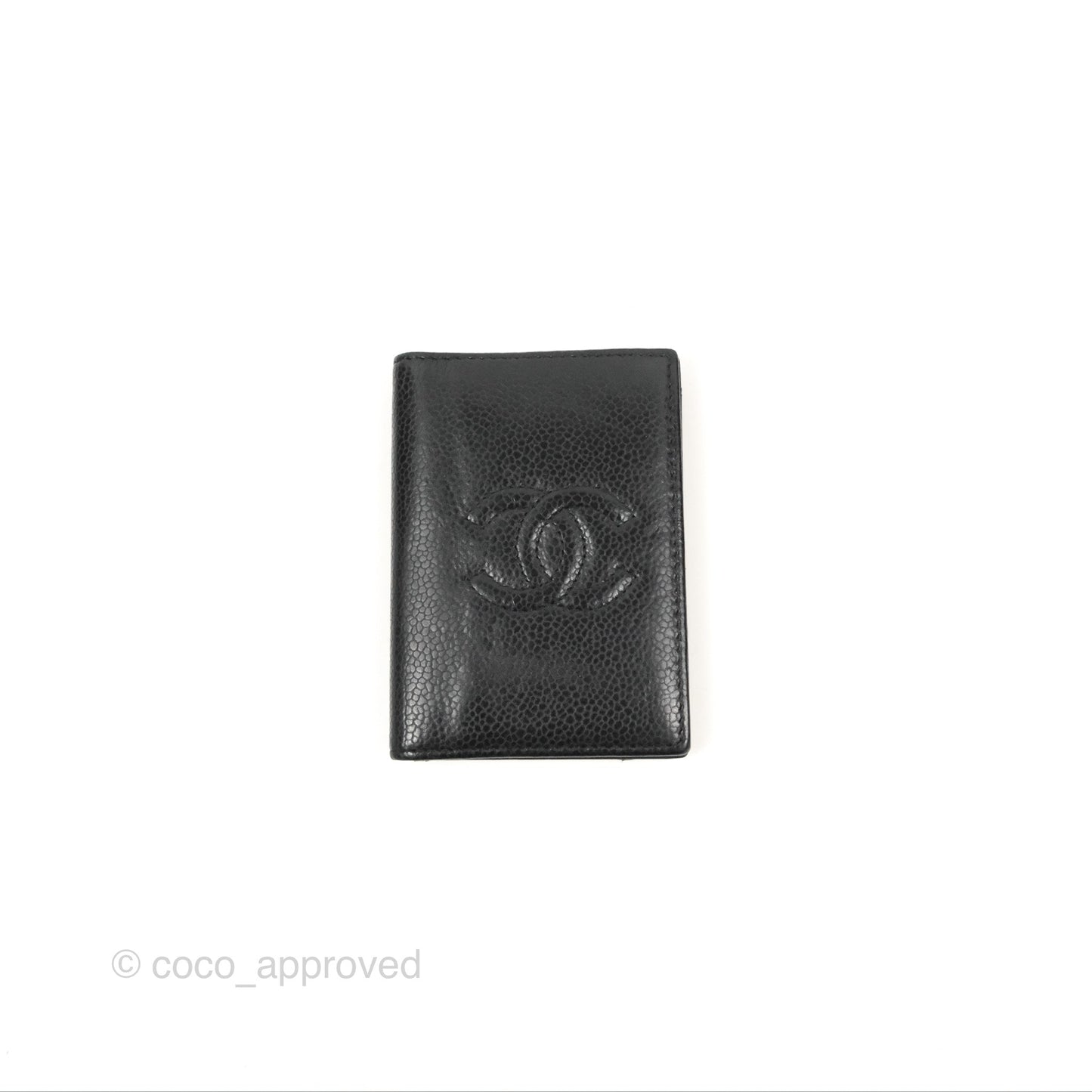 Chanel CC Card Holder Black Caviar