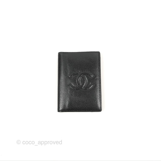 Chanel CC Card Holder Black Caviar