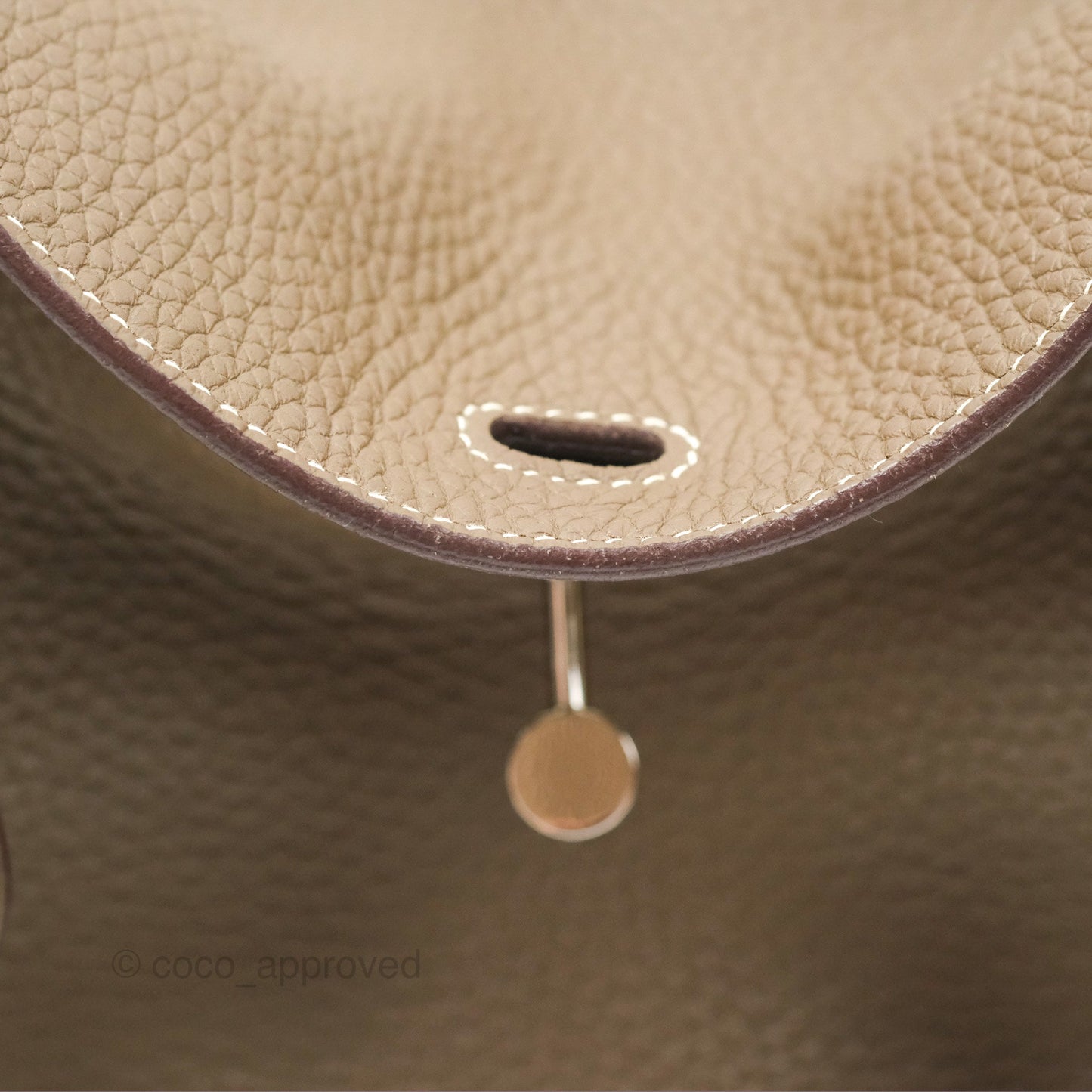 Hermès Lindy 26 Etoupe Clemence Palladium Hardware