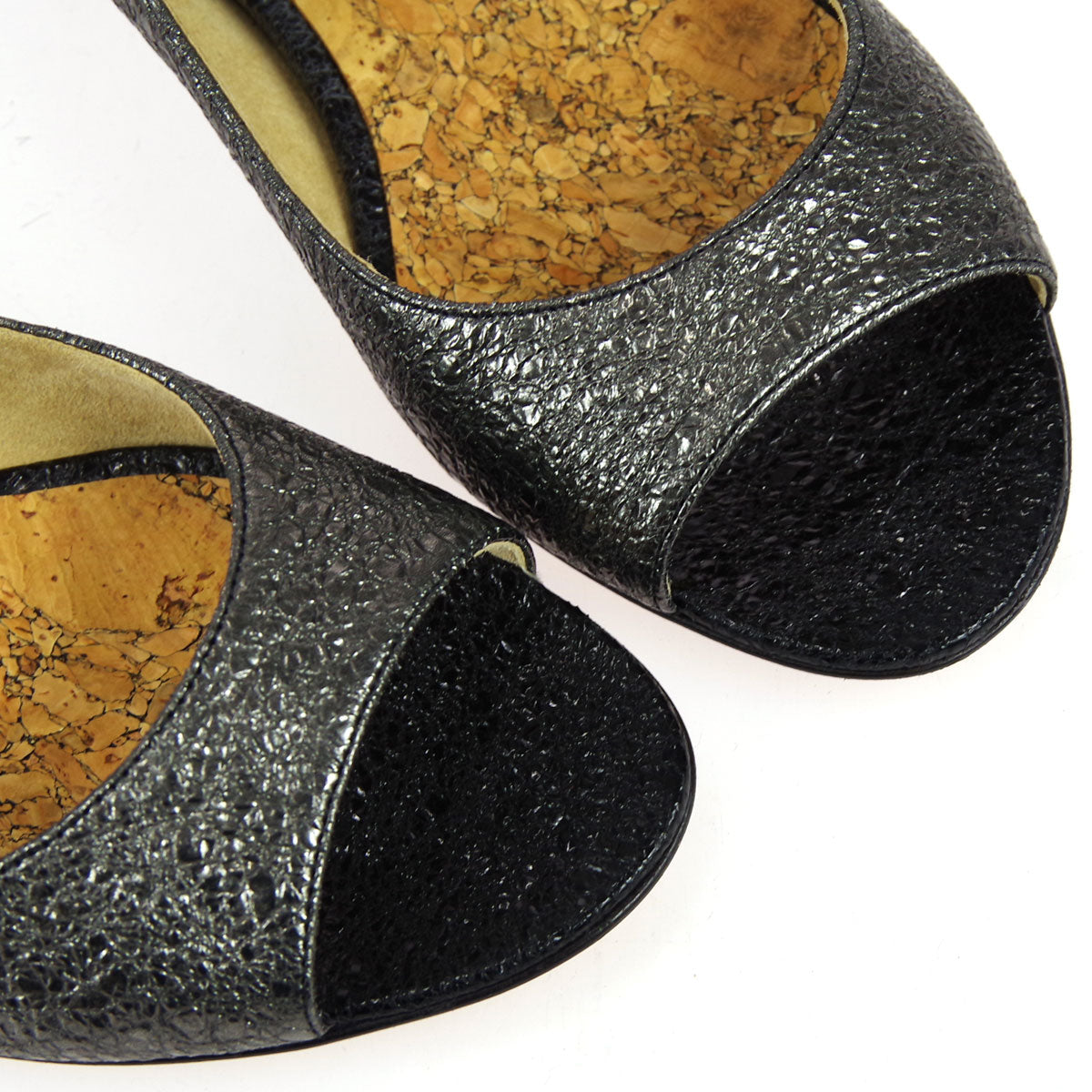 Luxury Chanel * Metallic Silver Pumps Shoes #35 C