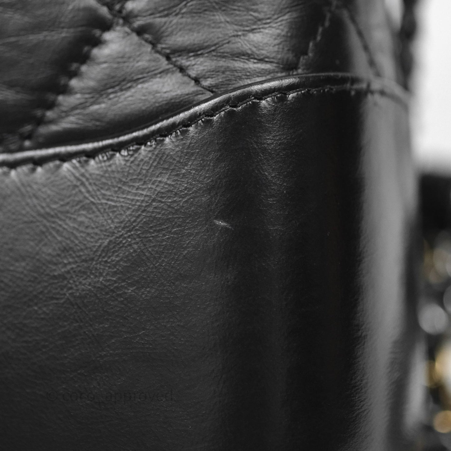 Chanel New Medium Gabrielle Hobo Quilted Black Aged Calfskin