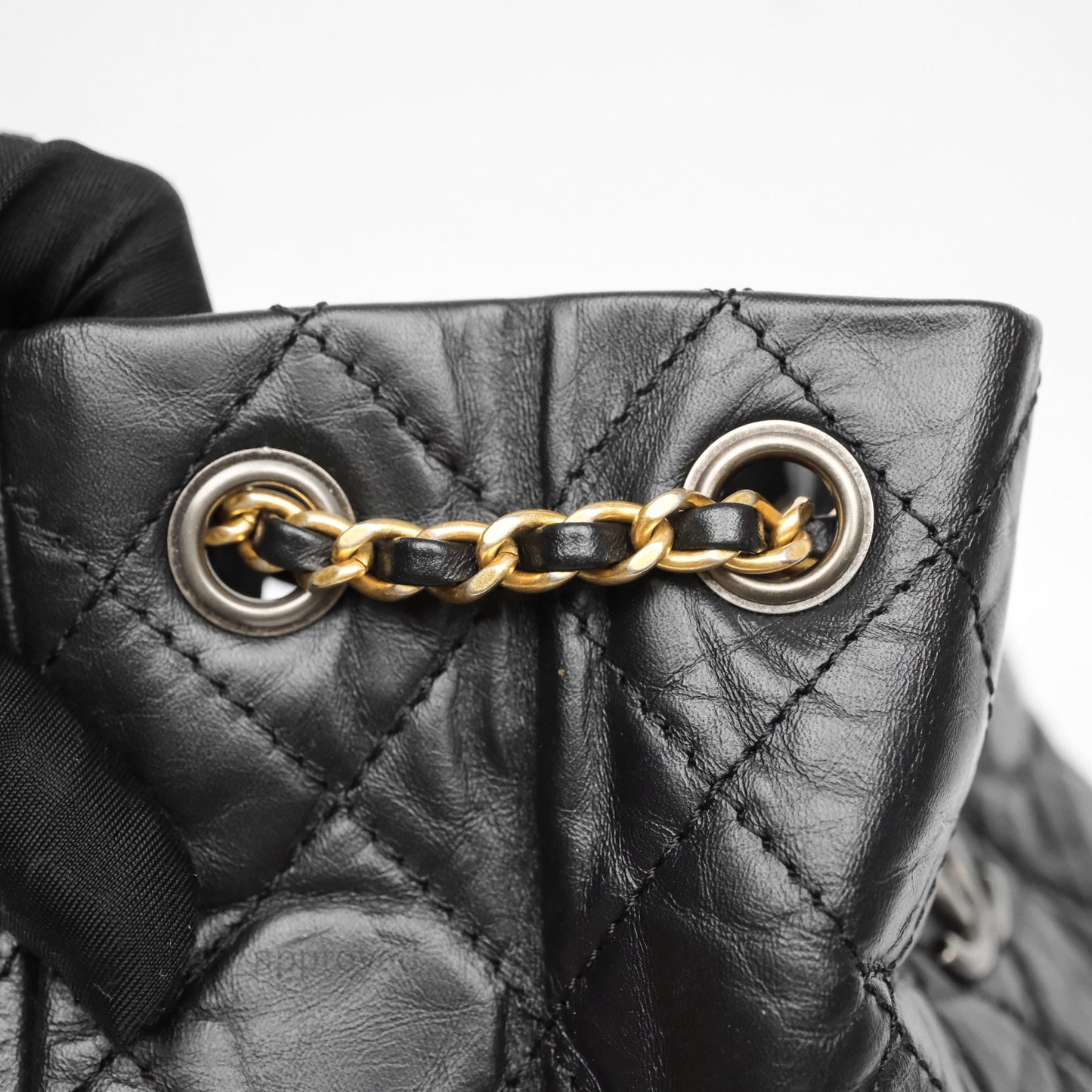 Chanel Small Gabrielle Backpack Black Aged Calfskin
