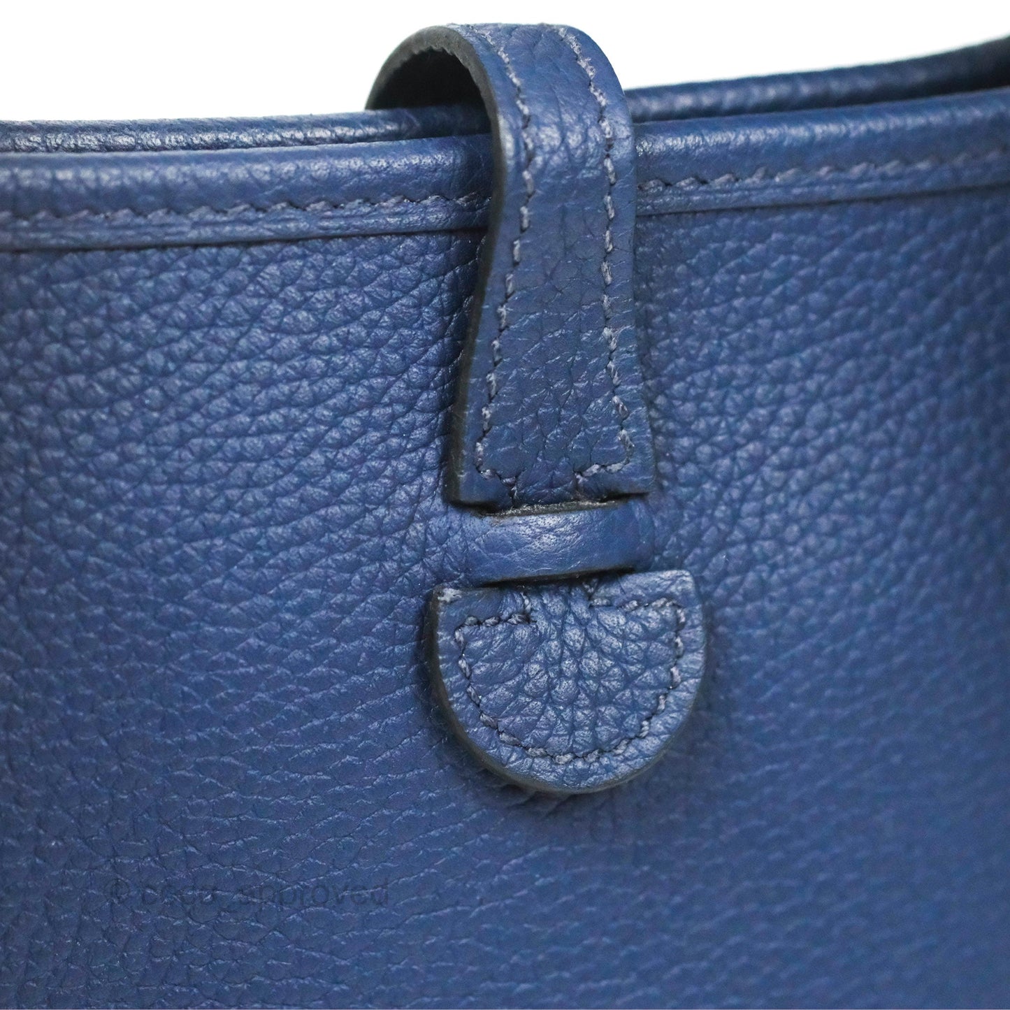 Hermès Mini Evelyne 16 Amazone Bleu Saphir/ Bleu Indigo Gold Hardware