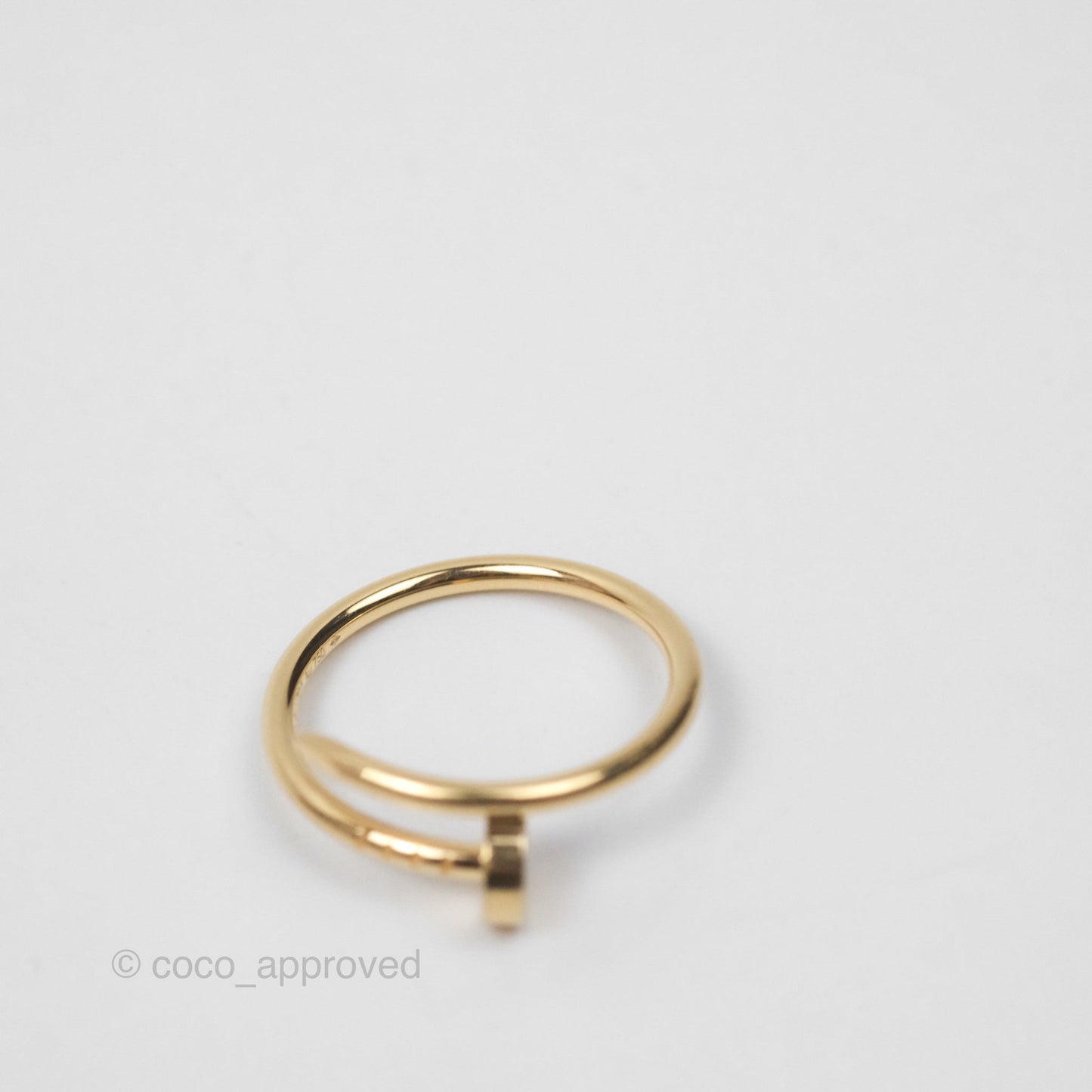 Cartier Juste un Clou Ring Small Model Yellow Gold Size 55