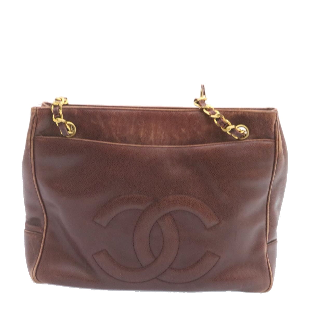 Luxury Chanel Caviar Skin Turn Lock Chain Shoulder Bag Bordeaux CC  24807A