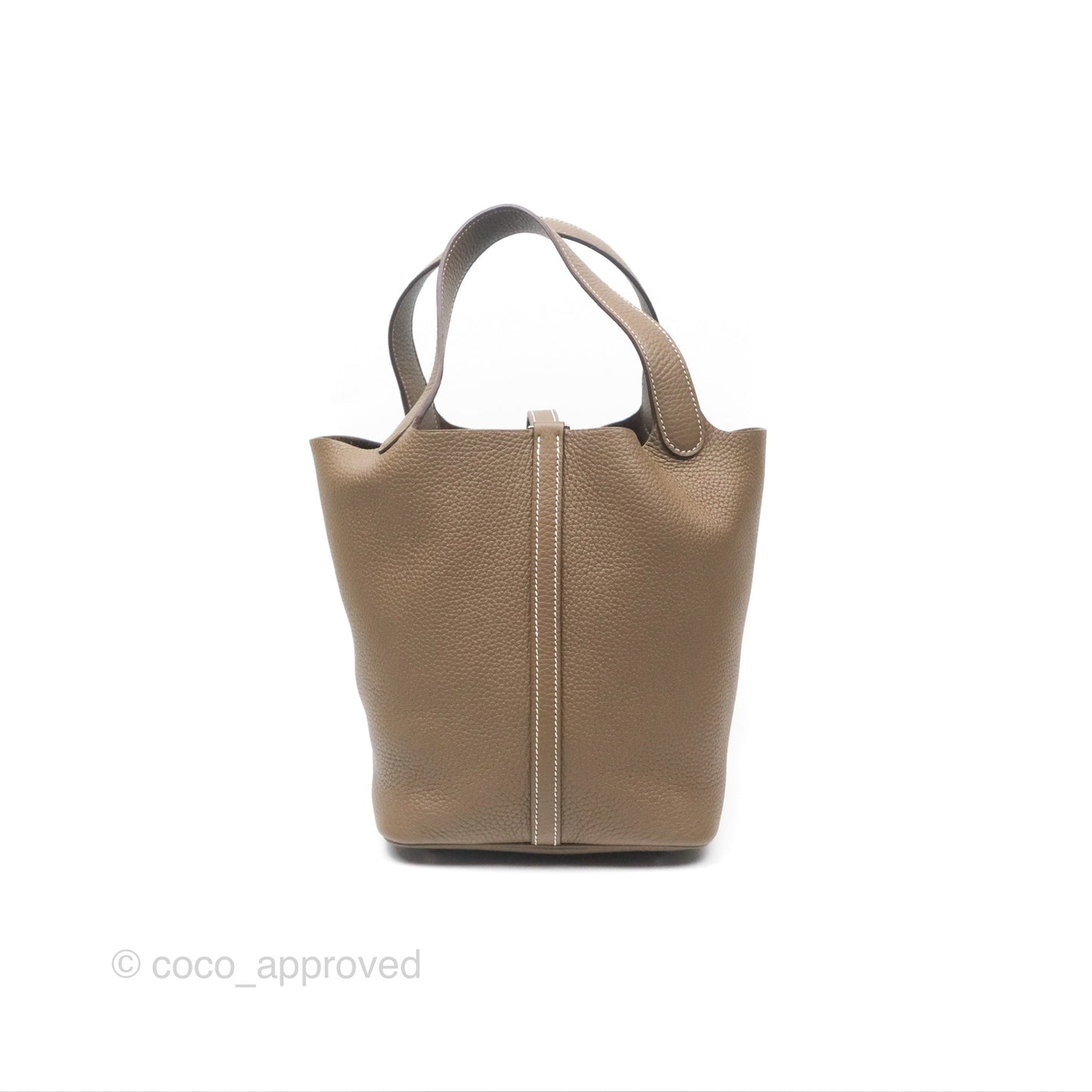 Hermès Picotin Lock 22 Etoupe Clemence Palladium Hardware