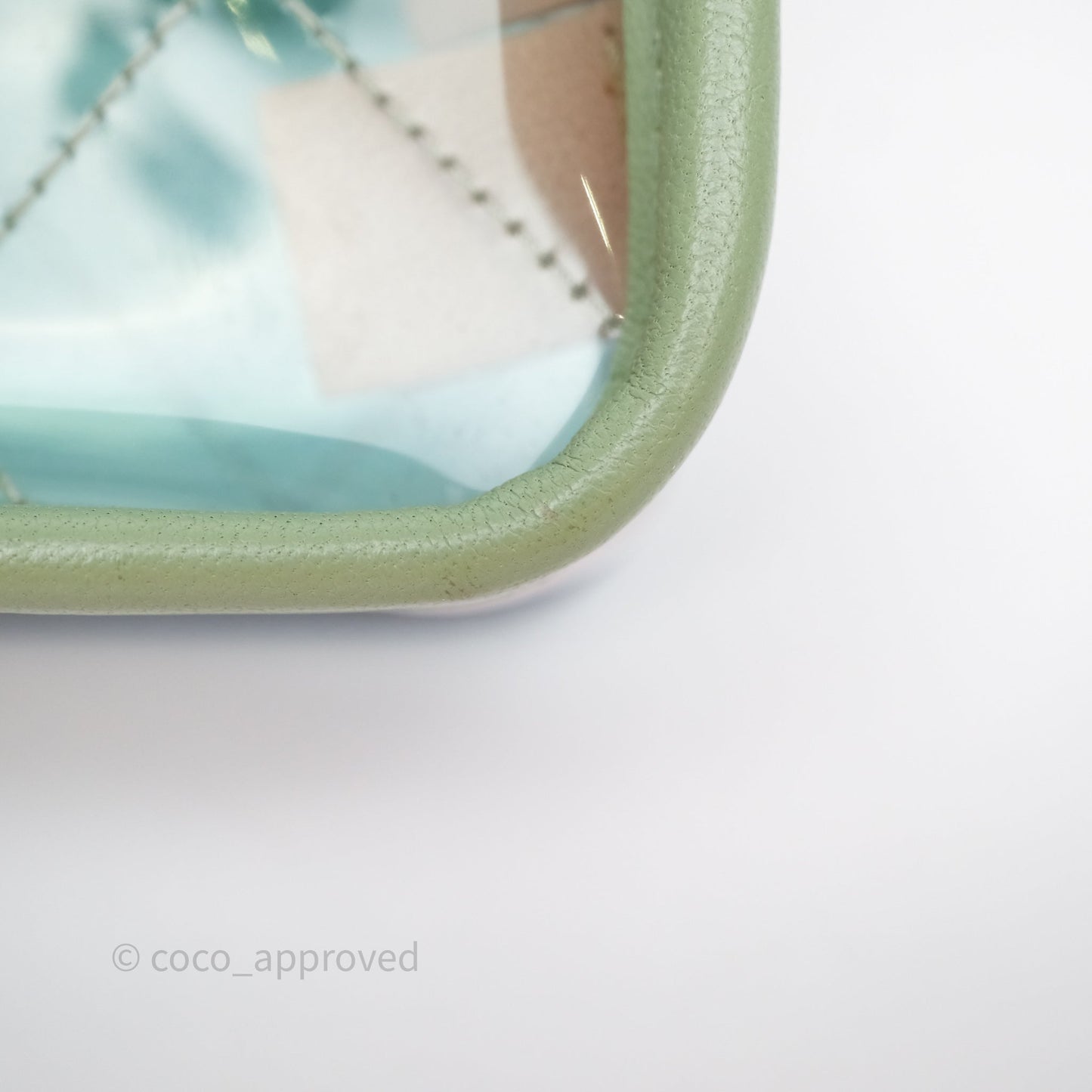Chanel Coco Splash PVC Mini Flap Bag Blue/Green/Pink Silver Hardware