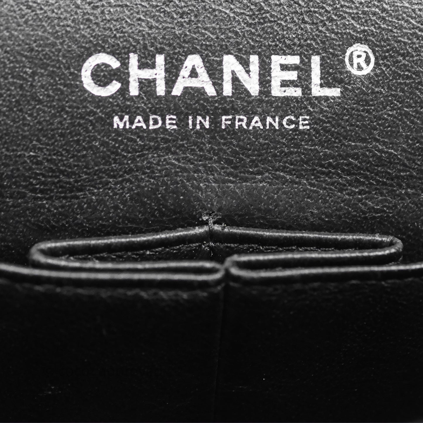 Chanel Classic M/L Medium Flap Quilted Black Patent Silver Hardware