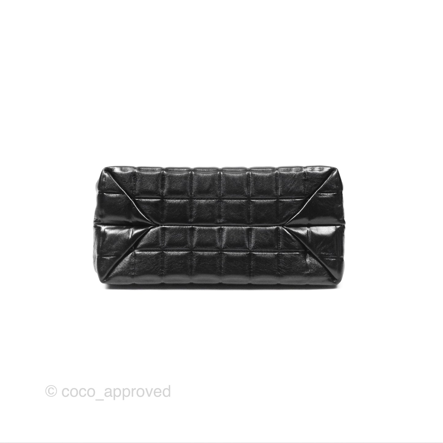 Chanel Choco Bar Shoulder Bag Black Lambskin